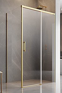 Душевой уголок Radaway Idea Gold KDJ 140х80 R стекло прозрачное/профиль золото купить в интернет-магазине Sanbest