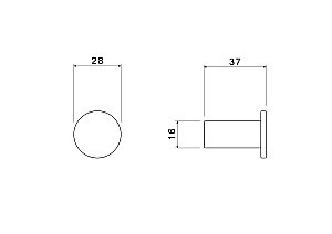 Крючок Aquatek Лира AQ4401MB черный матовый купить в интернет-магазине сантехники Sanbest