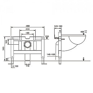 Инсталляция для унитаза ABBER AC0101P купить в интернет-магазине сантехники Sanbest