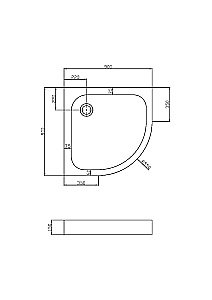 Душевой поддон Vincea VST-3AQ-9090 90x90 белый купить в интернет-магазине Sanbest