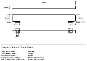 Полотенцедержатель Bemeta Solo 139104282 купить в интернет-магазине сантехники Sanbest
