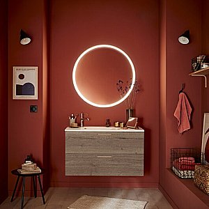 Тумба с раковиной Jacob Delafon Odeon Rive Gauche 100 дуб табак для ванной в интернет-магазине Sanbest