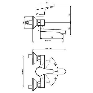 Смеситель для раковины Vidima Next BA368AA купить в интернет-магазине сантехники Sanbest