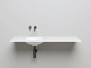 Раковина врезная снизу столешницы Salini MAREA 08 1802208M 42 из искусственного камня S-Stone, белая матовая купить в интернет-магазине Sanbest