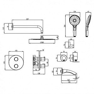 Душевая система Lemark Yeti LM7822C купить в интернет-магазине сантехники Sanbest
