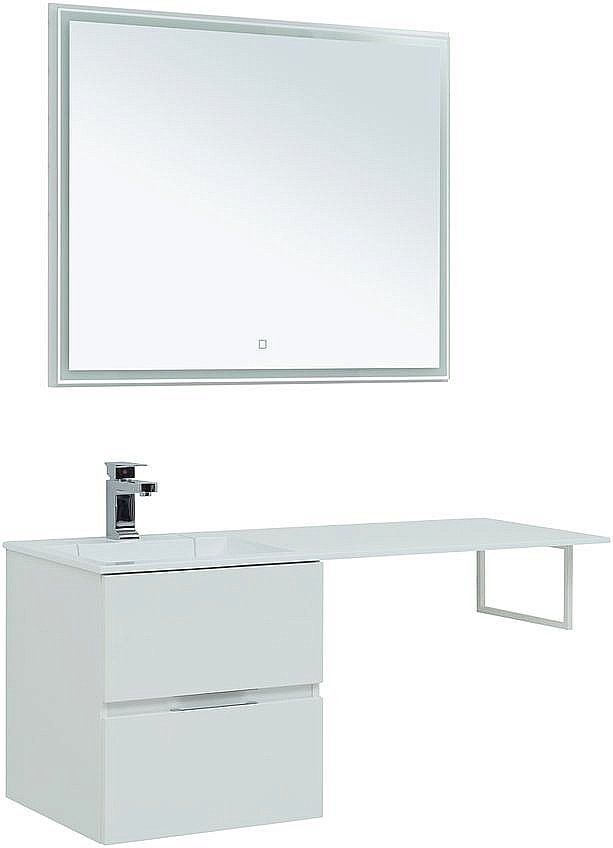 Тумба с раковиной Aquanet Алвита 243660 48 белый для ванной в интернет-магазине Sanbest