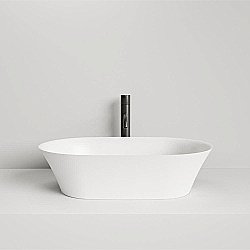 Раковина накладная Salini Mona 110821M 60 из искусственного камня S-Stone, белая матовая купить в интернет-магазине Sanbest