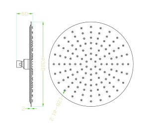 Верхний душ Rav-Slezak KS0001Z золото купить в интернет-магазине сантехники Sanbest