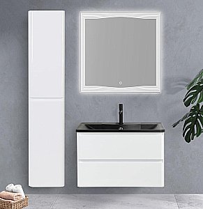 Тумба с раковиной BelBagno ALBANO 80 подвесная Bianco Lucido для ванной в интернет-магазине Sanbest