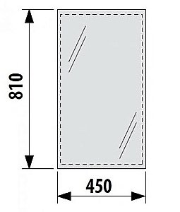 Зеркало Jika Clear 4.5570.1 45x81 в ванную от интернет-магазине сантехники Sanbest