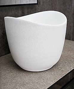 Раковина накладная Gid Creativo 36 N9303wg 51221 белая матовая, белый графит купить в интернет-магазине Sanbest