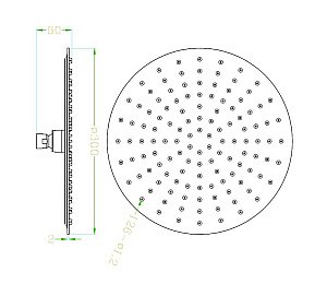 Верхний душ Rav-Slezak KS0001Z золото купить в интернет-магазине сантехники Sanbest