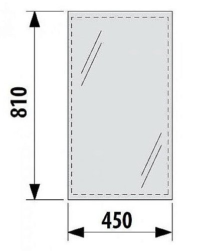 Зеркало Jika Clear 4.5570.1 45x81 в ванную от интернет-магазине сантехники Sanbest