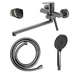 Смеситель для ванны Azario Alanti AZ-K1732GR графит купить в интернет-магазине сантехники Sanbest