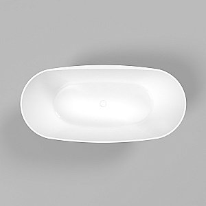 Ванна из искусственного камня WhiteCross Onyx X 160x75 белый глянец купить в интернет-магазине Sanbest