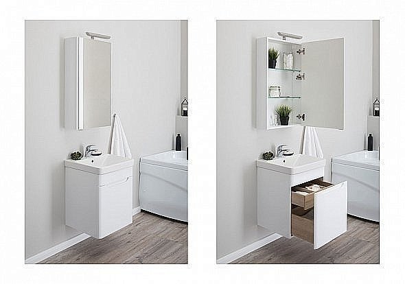 Тумба с раковиной Aquanet София 50 для ванной в интернет-магазине Sanbest