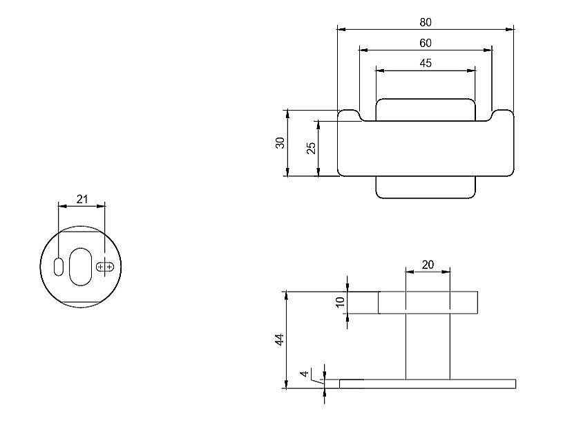 Двойной крючок для полотенец Villeroy&Boch Elements – Striking TVA15201200061 хром купить в интернет-магазине сантехники Sanbest