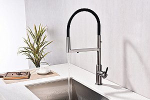 Смеситель для кухни Paulmark Tornado To213402-BC брашированная медь купить в интернет-магазине сантехники Sanbest