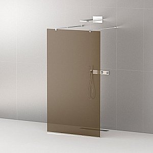 Душевое ограждение Cezares Liberta L-2-100 бронзовый/профиль хром купить в интернет-магазине Sanbest