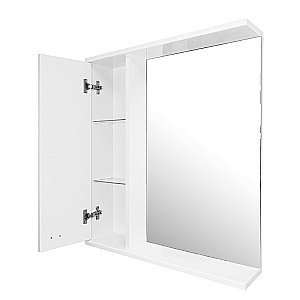 Зеркало со шкафом Loranto София 60 белое купить в интернет-магазине сантехники Sanbest