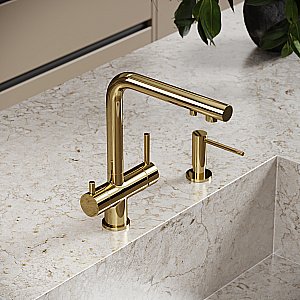 Смеситель для кухни Sancos Foster SC4014ZG полированное золото купить в интернет-магазине сантехники Sanbest