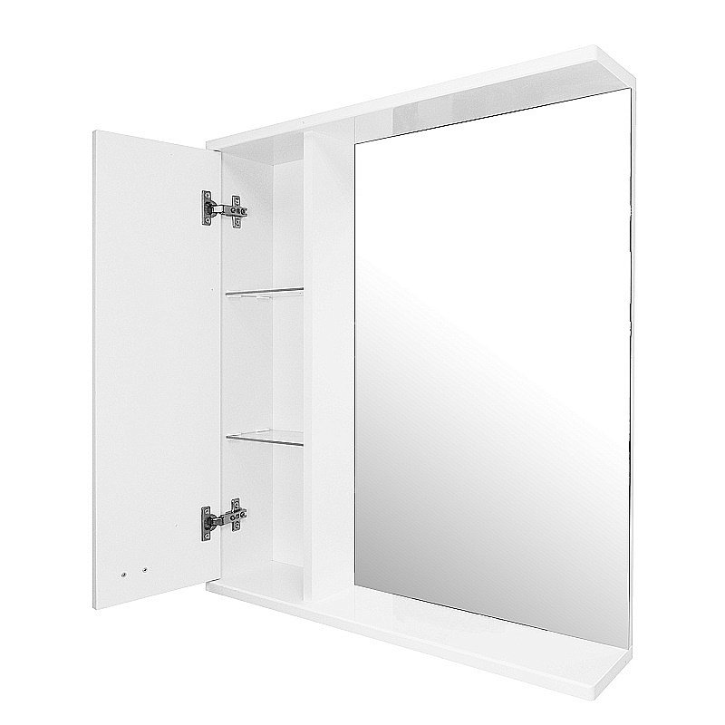 Зеркало со шкафом Loranto София 60 белое купить в интернет-магазине сантехники Sanbest