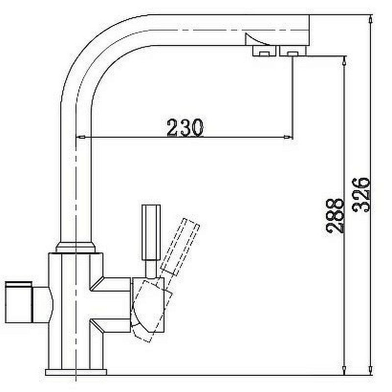 Смеситель для кухни Kaiser Decor 40144 купить в интернет-магазине сантехники Sanbest