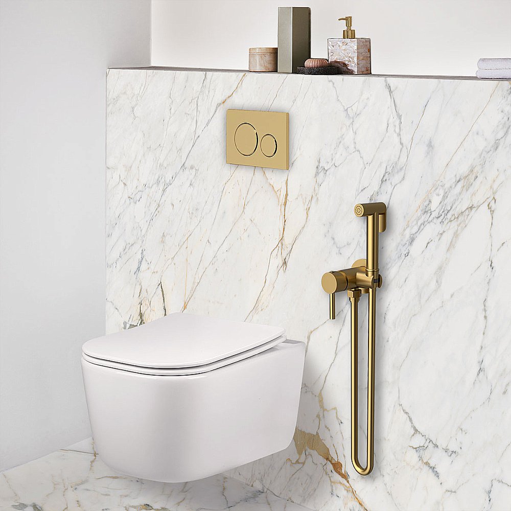 Гигиенический душ Vincea VHFW-101BG брашированное золото купить в интернет-магазине сантехники Sanbest