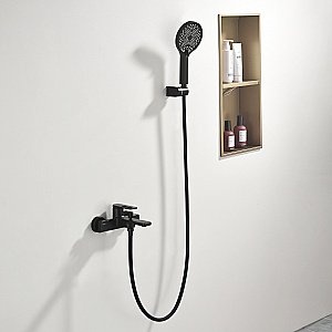 Смеситель для ванны Black&white Gravity GL-9101-MB черный матовый купить в интернет-магазине сантехники Sanbest