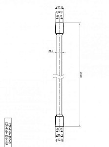 Душевой шланг Cezares CZR-FMD-200-01 купить в интернет-магазине сантехники Sanbest