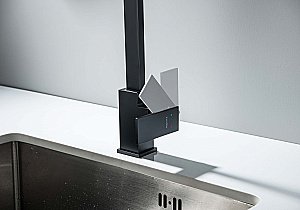 Смеситель для кухни Aquatek Либра AQ1680MB черный матовый купить в интернет-магазине сантехники Sanbest