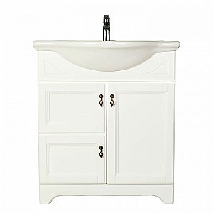 Тумба с раковиной Orange Классик F7-75TU3+Ra белая для ванной в интернет-магазине Sanbest