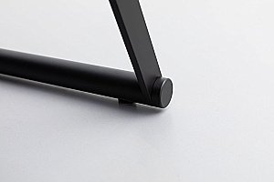 Корзина для белья Allen Brau Priority 6.32001-31+6.32002-87 черная матовая/мешок серый купить в интернет-магазине сантехники Sanbest