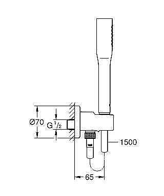Душевой набор Grohe Euphoria Cosmopolitan 26404000 купить в интернет-магазине сантехники Sanbest