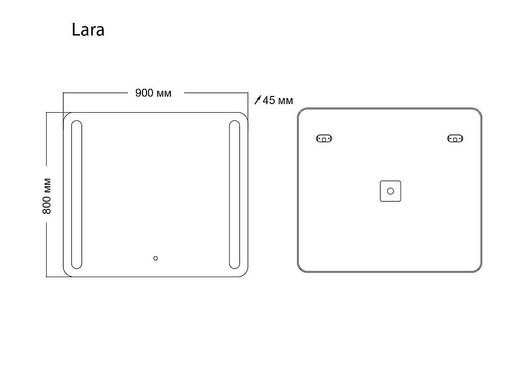 Зеркало GROSSMAN Lara 139080 90x80 в ванную от интернет-магазине сантехники Sanbest