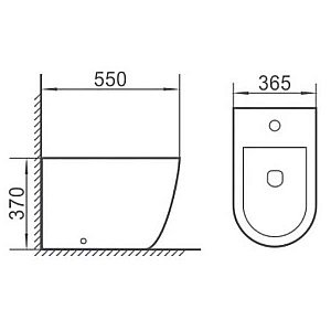 Биде Boheme Nero 962 черное купить в интернет-магазине Sanbest