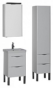 Пенал Aquanet Орлеан 40 белый для ванной в интернет-магазине сантехники Sanbest