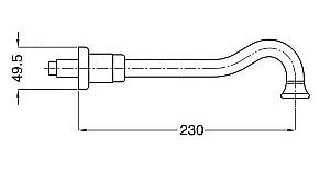 Излив Migliore Ricambi ML.RIC-19326 золото купить в интернет-магазине сантехники Sanbest