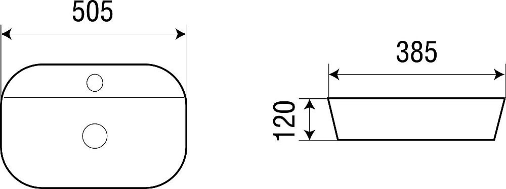 Накладная раковина WeltWasser WW ELBACH 2202 50,5 белая купить в интернет-магазине Sanbest