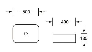 Раковина накладная CeruttiSpa 50 CR0084 белая купить в интернет-магазине Sanbest