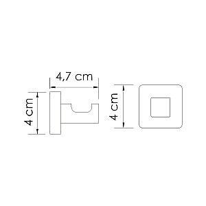 Крючок WasserKRAFT Rhin K-8723 никель купить в интернет-магазине сантехники Sanbest