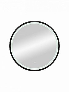 Зеркало Art&Max LIVORNO AM-Liv-600-DS-F-Nero в ванную от интернет-магазине сантехники Sanbest