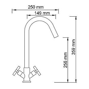 Смеситель для кухни WasserKRAFT Weser 7847 купить в интернет-магазине сантехники Sanbest