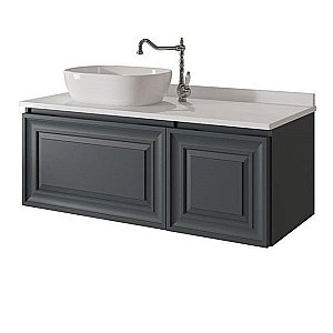 Тумба с накладной раковиной с двумя ящиками Caprigo Ponza 151-160 для ванной в интернет-магазине Sanbest