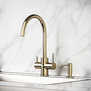 Смеситель для кухни Sancos Taper SC4012BG брашированное золото купить в интернет-магазине сантехники Sanbest