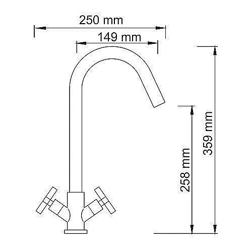 Смеситель для кухни WasserKRAFT Weser 7847 купить в интернет-магазине сантехники Sanbest