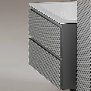 Тумба с раковиной Sancos Folk 80 FL80ES Ergraut soft для ванной в интернет-магазине Sanbest