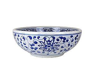 Раковина накладная Bronze de Luxe Melody 42 2241 с декором купить в интернет-магазине Sanbest