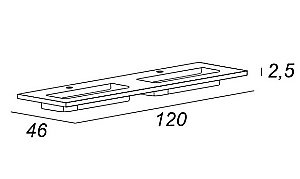 Тумба с раковиной Cezares TIFFANY 120 с двумя чашами Blu Petrolio для ванной в интернет-магазине Sanbest