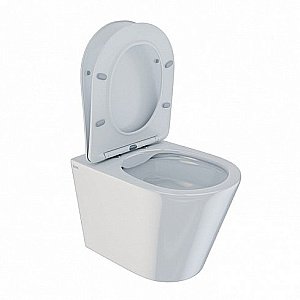 Унитаз подвесной IDDIS Calipso CALRDSEi25 безободковый, с крышкой микролифт купить в интернет-магазине Sanbest